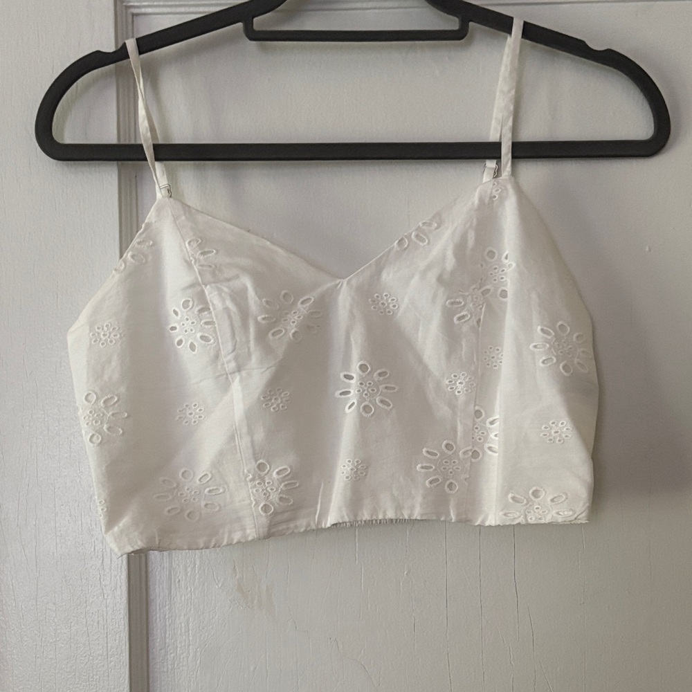 Universal Thread Cream Eyelet Camisole
